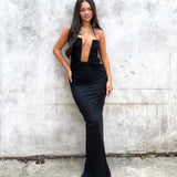 CHRISTOPHER ESBER (black) Plunge column maxi
