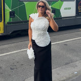 ACLER (black/white) Balderstone skirt and Trusley top set