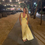 MAYGEL CORONAL (yellow) halter maxi