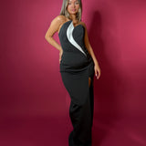ELIYA THE LABEL (black/white) Aspen strapless gown