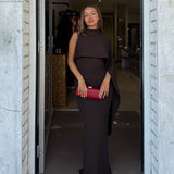 EFFIE KATS (coffee brown) Romi midi