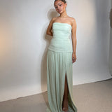 MANNING CARTELL (sage) Royal debut strapless maxi