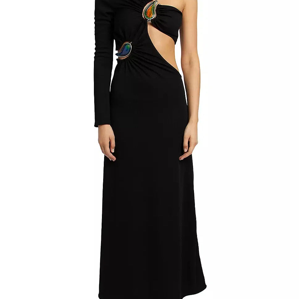 CHRISTOPHER ESBER Two Moodstone One Sleeve Midi (Black)