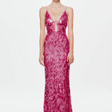 MISHA (pink) Sapphire Sequin gown
