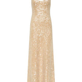 MANNING CARTELL (gold) light angels sequin slip maxi