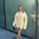 LILLIAN KHALLOUF (yellow) Laff blazer mini