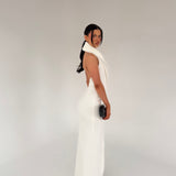 TOJHA (white) odora halter maxi