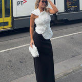 ACLER (black/white) Balderstone skirt and Trusley top set