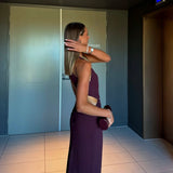 MIM AND BELL (wine red) Yvette backless maxi