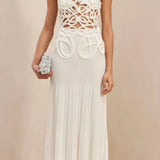 CULT GAIA (white) Nalda crochet dress
