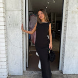 BABYBOO (black/white) Lana bow midi