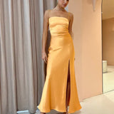 BEC AND BRIDGE (orange) Nadia silk maxi