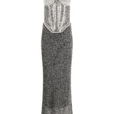 DION LEE (grey/black) Knit Corset Maxi