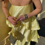 ELLIATT (butter yellow) Tilly Tiered maxi