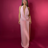 NATALIE ROLT (pink) Winona halter gown
