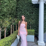 NATALIE ROLT (pink) Miranda strapless gown
