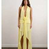 DZO (yellow) Morena halter maxi
