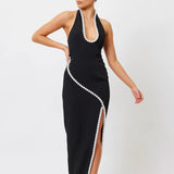 BIANCA AND BRIDGETT (black/Pearl) Laura gown