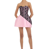 ELIYA THE LABEL (pink/black) Ataya a-line mini
