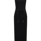 DION LEE (black) Compact Interlock Garter Corset Dress
