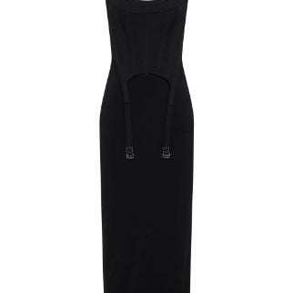 DION LEE (black) Compact Interlock Garter Corset Dress