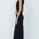 BEC AND BRIDGE (black) Skylar open tummy knit maxi