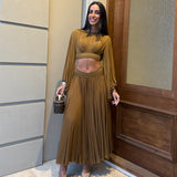 ZIMMERMAN (gold/brown) Iluminate batwing bodice and skirt