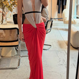 BEC AND BRIDGE (red/grey) Anaya cut out maxi