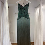 TABJA (green) Ivy Fringe Gown