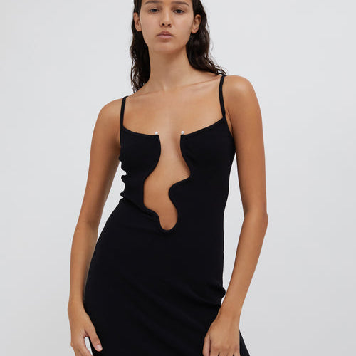 CHRISTOPHER ESBER (Black) Salacia Wire Column Dress