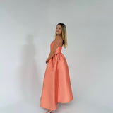 PASDUCHAS (sunset peach orange) Pippa strapless midi