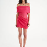 BENNI (watermelon/pink/red) Nico off shoulder mini