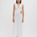 CHRISTOPHER ESBER (white) Moodstone overlap tank midi