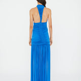 CHRISTOPHER ESBER (blue) Orion slinky halter gown
