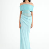 BENNI (baby blue) Nico Off Shoulder Maxi