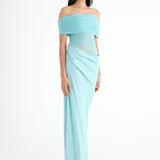 BENNI (baby blue) Nico Off Shoulder Maxi