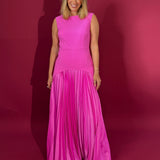 SOLACE LONDON (pink) Sofija pleated gown
