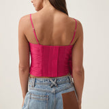 AJE (magenta/pink) Potion spiral top/skirt set