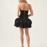 AJE (black) Violette bubble hem mini