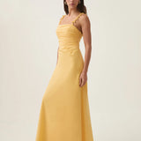 AJE (yellow) soulful pom pom maxi