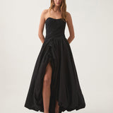AJE (black) Spatial mid corset maxi
