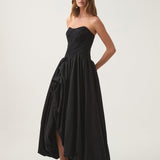 AJE (black) Spatial mid corset maxi