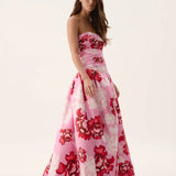 AJE (pink/white/red) Behold Boldy blooming maxi