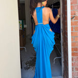 ATOIR (blue) Mina drape maxi