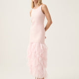 AJE (baby pink) Elations knit fluffy maxi