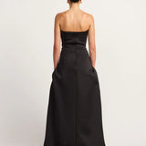 TOJHA (black) Gaia strapless gown