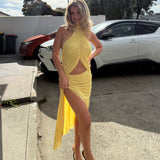 BEC AND BRIDGE (yellow) oria top/skirt set