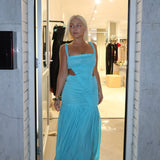 CHRISTOPHER ESBER (sky blue) Orion Separation top / skirt set