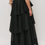 AJE (black) Selestia frill gown