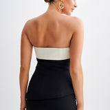MESHKI (black/white) Micah top and set